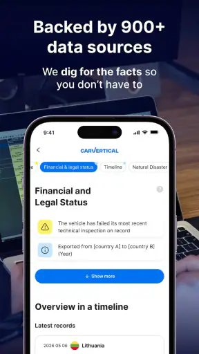 carVertical: VIN-check screenshot 4