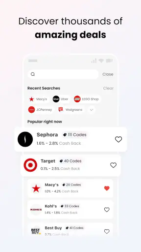 Coupert - Coupons & Cash Back screenshot 3