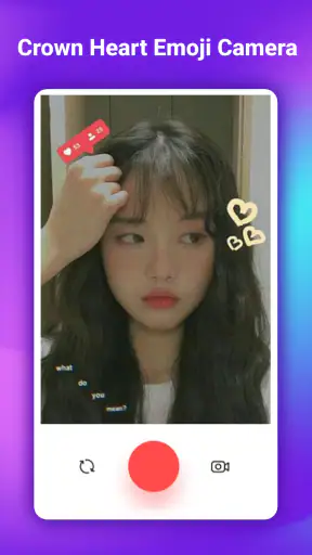 Crown Heart Emoji Camera screenshot 10