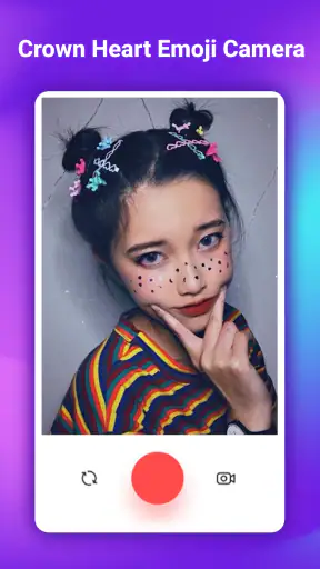 Crown Heart Emoji Camera screenshot 6