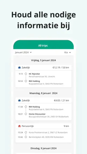 Driversnote Rittenregistratie screenshot 3