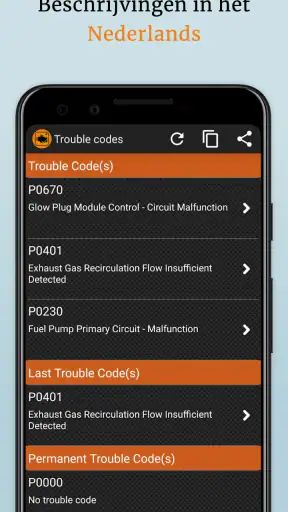 OBD2 Car Scanner - EOBD Facile screenshot 5