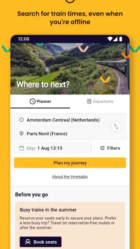 Interrail Rail Planner screenshot 2