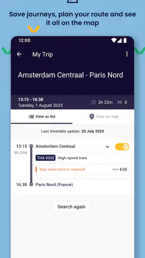 Interrail Rail Planner screenshot 3