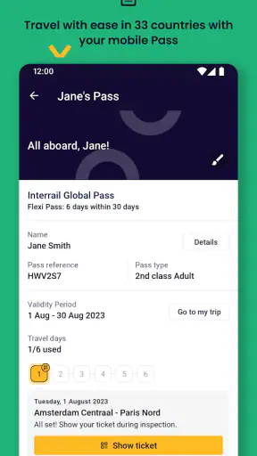 Interrail Rail Planner screenshot 4