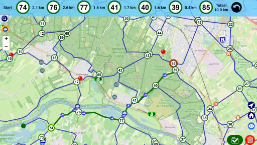 Fietsknoop fietsen en wandelen screenshot 10