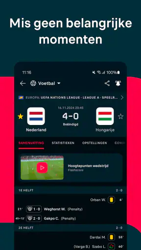 Flashscore: Live Uitslagen screenshot 3