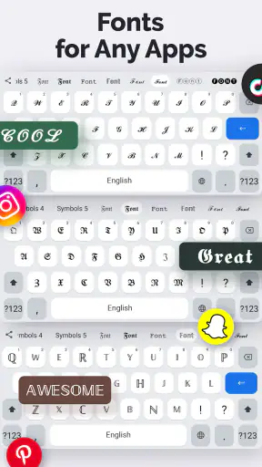 Fonts Art - Keyboard Fonts screenshot 11