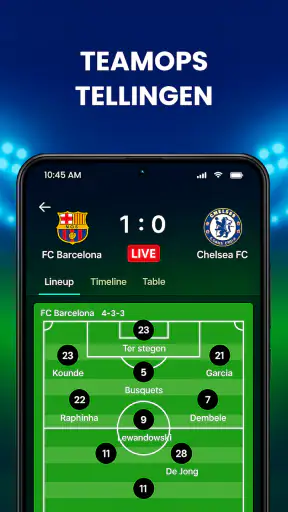 Live Voetbal Uitslagen screenshot 9
