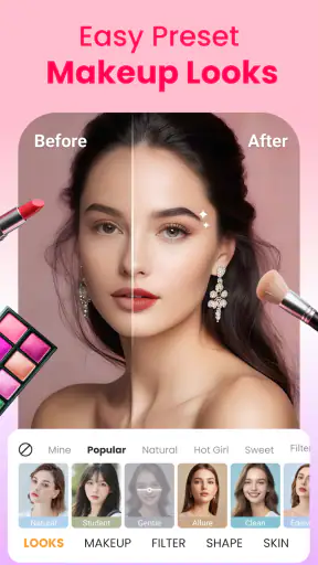 Make-upcamera & Selfie-editor screenshot 2