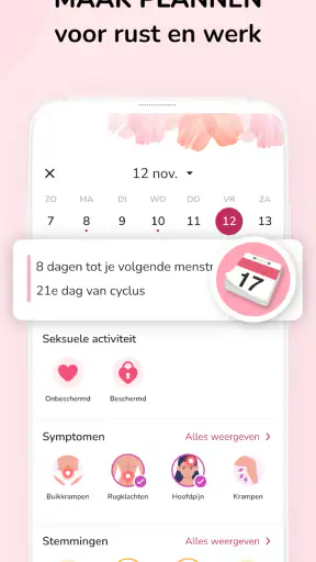 Menstruatie Kalender: Ovulatie screenshot 3