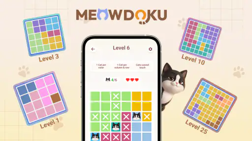 Meowdoku: Breinpuzzels screenshot 8