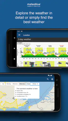 Weer & Regenradar meteoblue screenshot 4