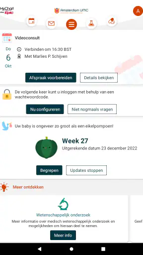 Mijn Dossier Amsterdam UMC screenshot 10