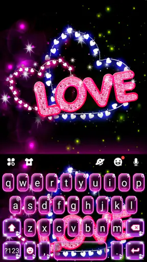 Neon Love Thema screenshot 1