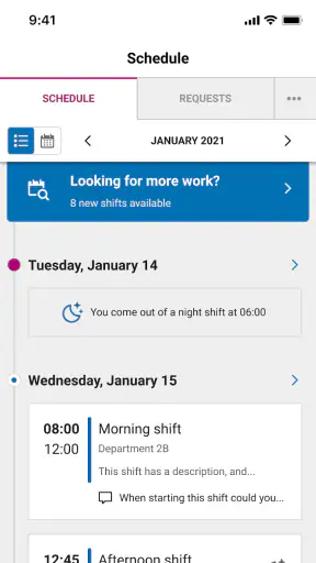 ORTEC Employee Self Service 7 screenshot 1
