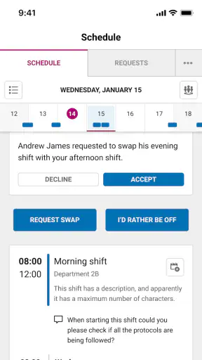 ORTEC Employee Self Service 7 screenshot 2