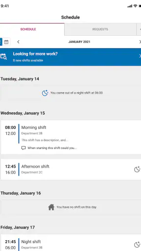 ORTEC Employee Self Service 7 screenshot 6