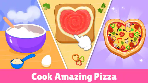 Pizza maker Kids Cooking games screenshot 2