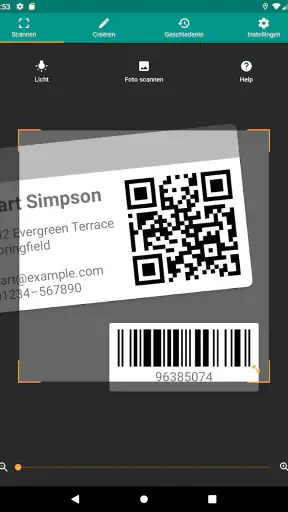 QR- en barcodescanner screenshot 9