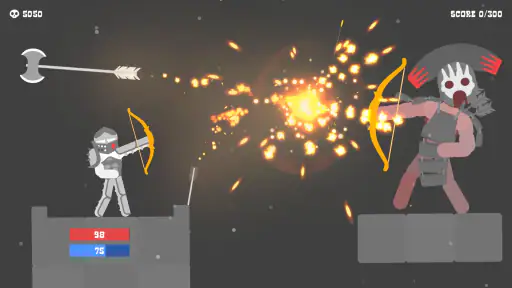 Ragdoll Archers - CrazyGames screenshot 2