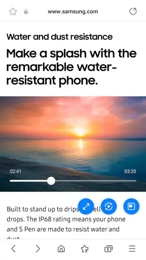Samsung Browser screenshot 4