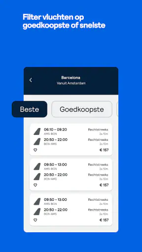 Skyscanner Vluchten Hotels screenshot 3