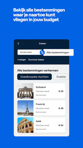 Skyscanner Vluchten Hotels screenshot 5