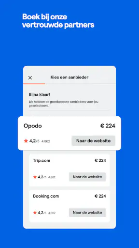 Skyscanner Vluchten Hotels screenshot 8