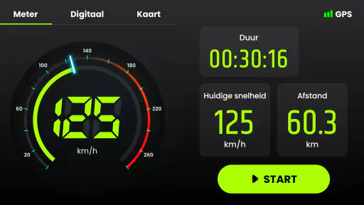 Snelheidsmeter & afstandsmeter screenshot 5