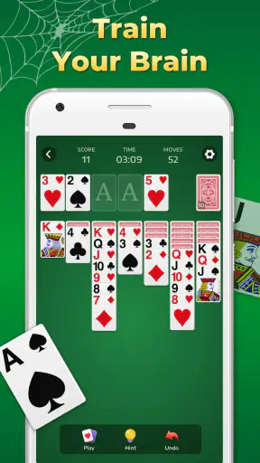 Spider Solitaire-spellen screenshot 4