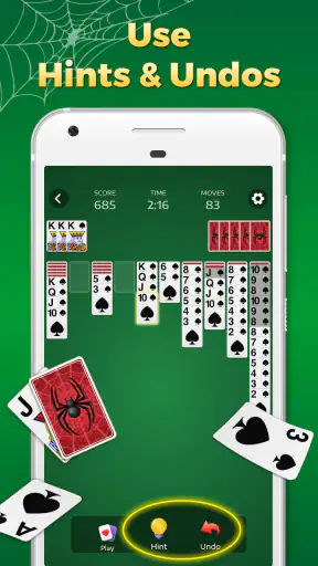 Spider Solitaire-spellen screenshot 6