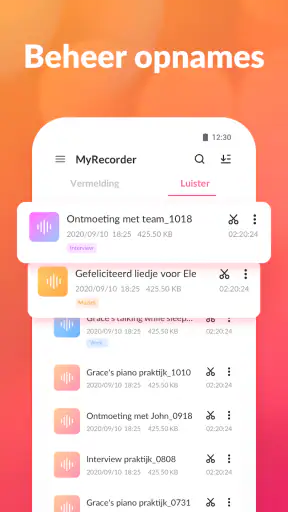 Spraakrecorder en spraakmemo's screenshot 4
