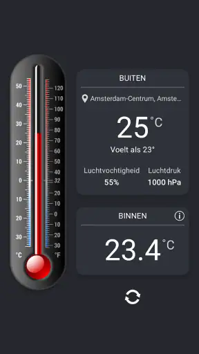 Thermometer++ Kamertemperatuur screenshot 1