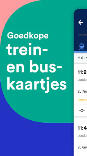 Trainline: Treinreizen Europa screenshot 1
