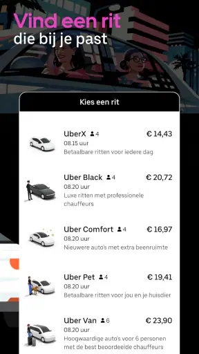 Uber - Vraag een rit aan screenshot 9