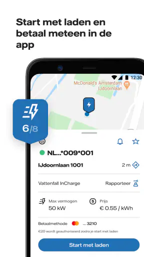Vattenfall InCharge screenshot 2