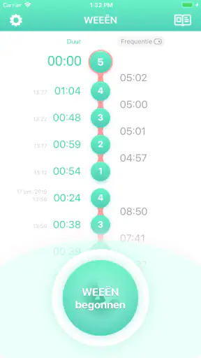 Weeën Timer 9m - Zwangerschap screenshot 3