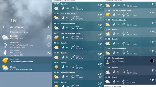 Weer Nederland XL PRO screenshot 12