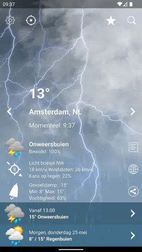 Weer Nederland XL PRO screenshot 2