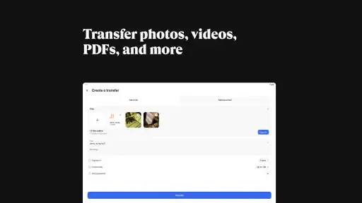 WeTransfer : Bestanden delen screenshot 8