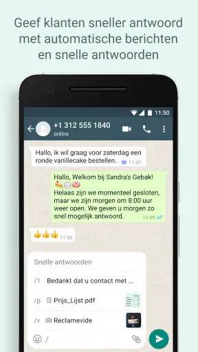 WhatsApp Business screenshot 2