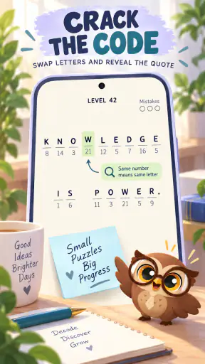 Word Finder: Cryptogram Puzzle screenshot 2