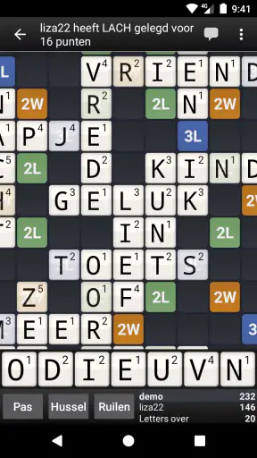 Wordfeud screenshot 1