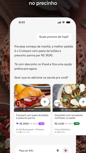 Ailo: IA delivery iFood screenshot 4