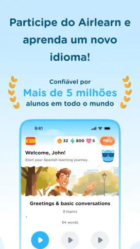 Airlearn - Aprender Idiomas screenshot 1