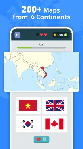 Bandeiras dos Países: Quiz screenshot 1
