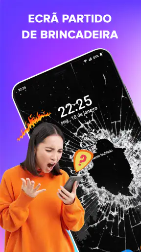 Broken Screen: Magic Wallpaper screenshot 1