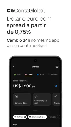 C6 Bank: Cartão, Conta e Mais! screenshot 2