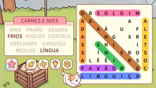 Caça Palavras: Gato Party screenshot 7